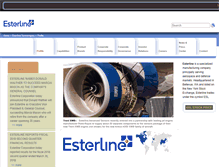 Tablet Screenshot of esterline.com